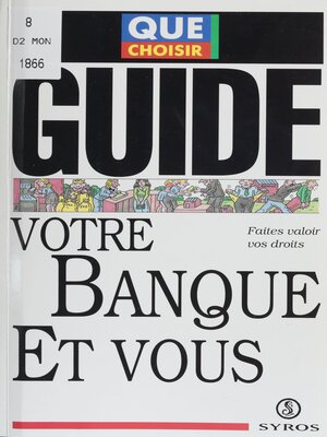 cover image of Votre banque et vous